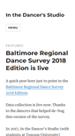 Mobile Screenshot of inthedancersstudio.com