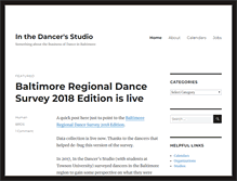 Tablet Screenshot of inthedancersstudio.com